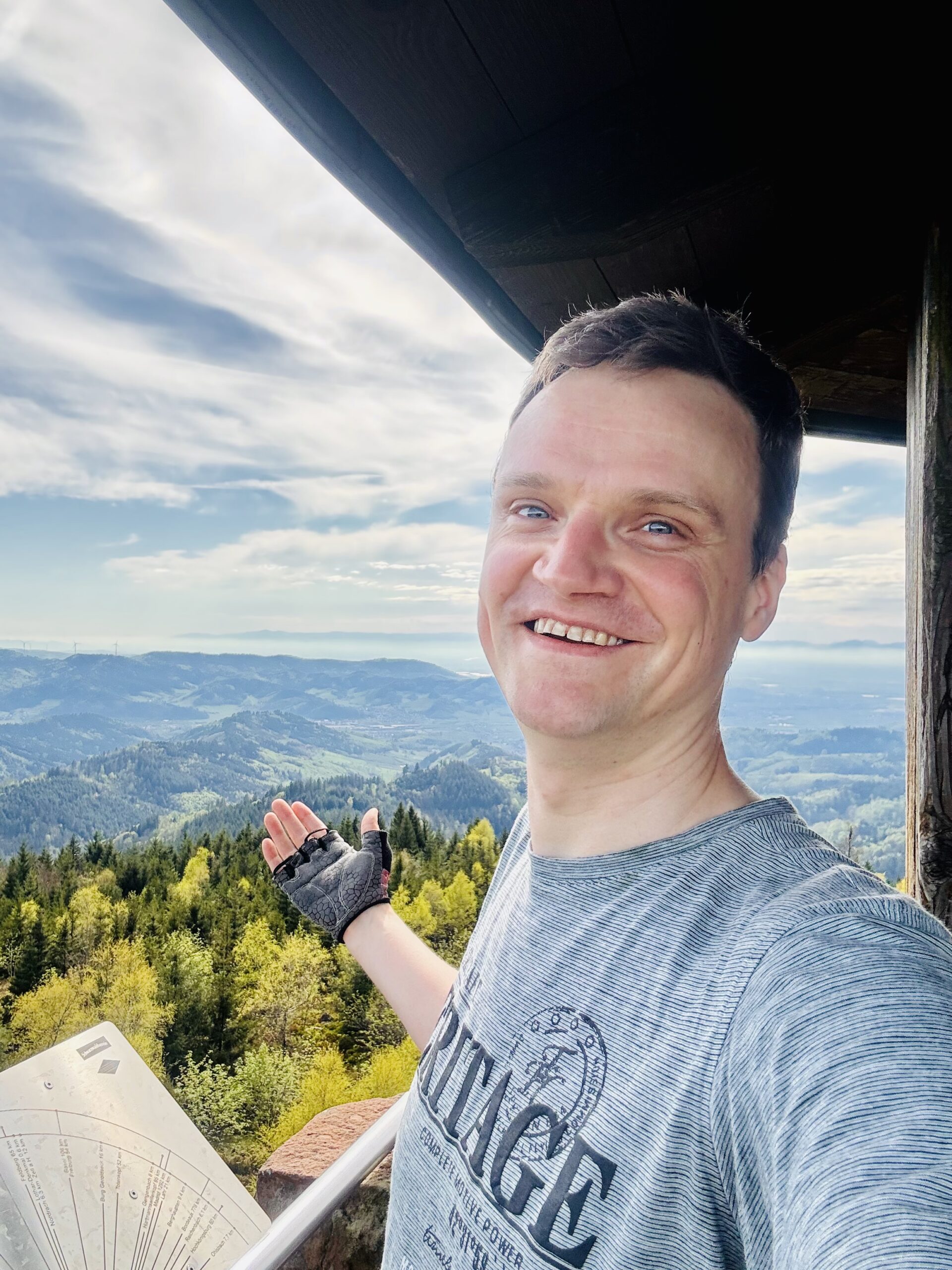 Pascal Horn, Ausblick vom Moosturm am Mooskopf