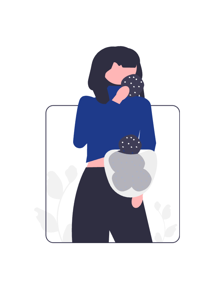 Undraw Symbolbild, Cookies, blau