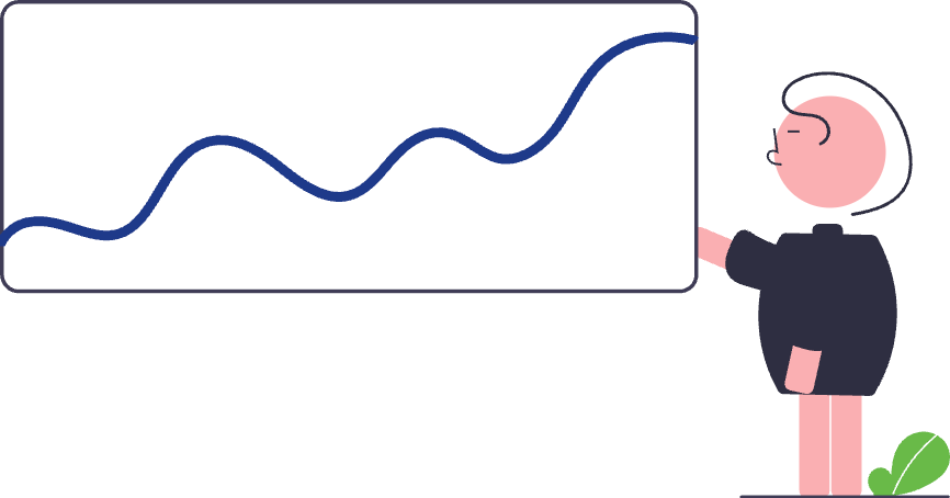 Zeichnung von SEO Scaling, blau