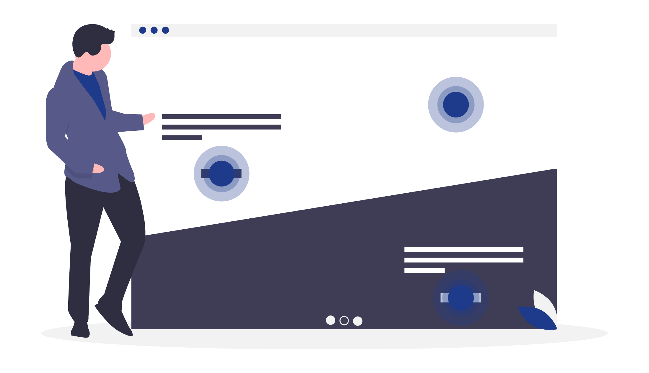 Undraw Symbolbild Design Heatmap, blau
