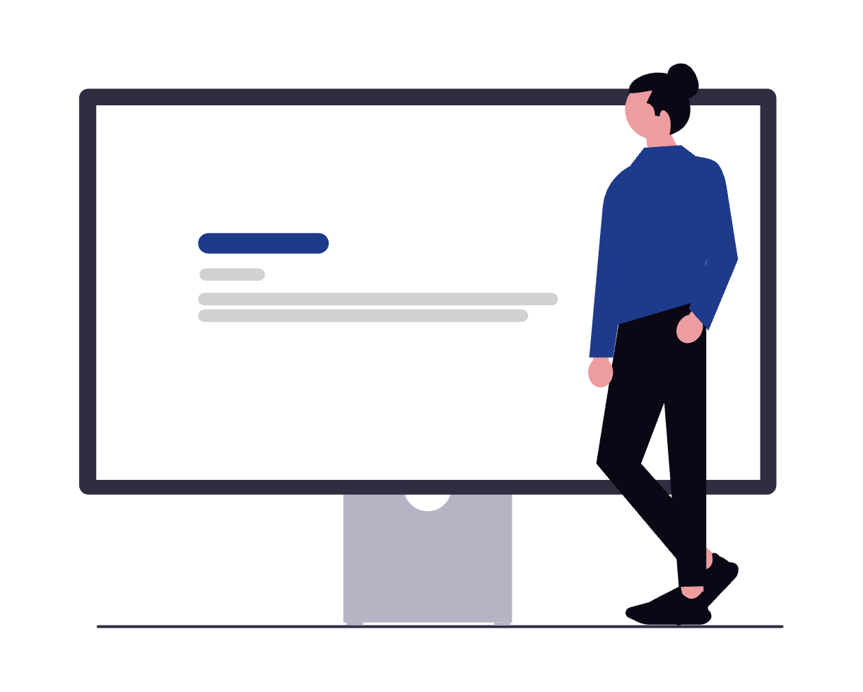 Undraw Symbolbild Website, blau